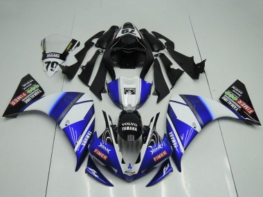 Custom 2009-2011 White Blue Black Sterilgarda Yamaha YZF R1 Motorcycle Fairings