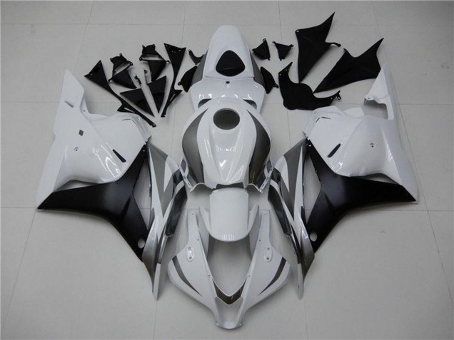 2009-2012 White Grey Matte Black Honda CBR600RR Motorcycle Fairing