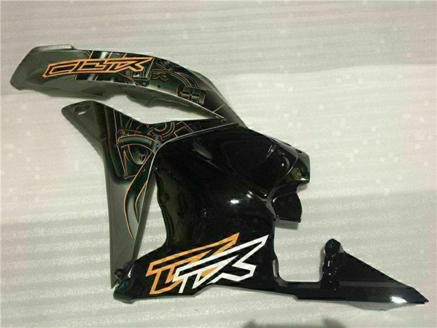 2009-2012 White Orange Glossy Black Honda CBR600RR Motorcycle Fairings
