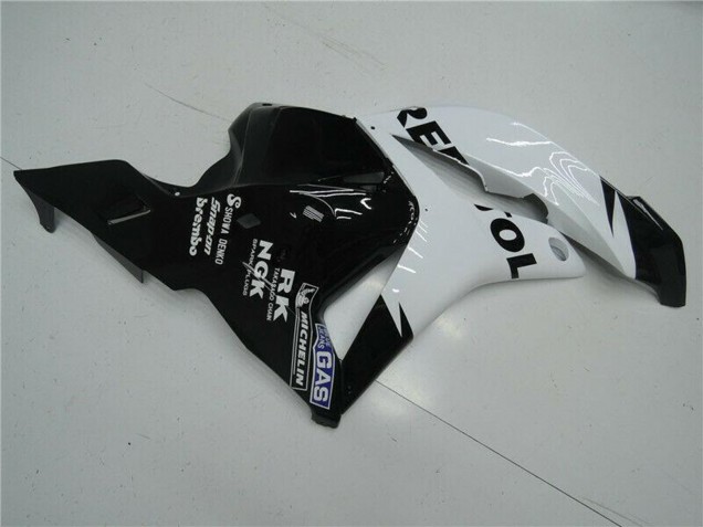 2009-2012 White Glossy Black Repsol Honda CBR600RR Motorcycle Fairing