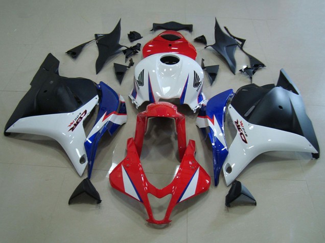 2009-2012 White Red Blue Matte Black Honda CBR600RR Motorcycle Fairings