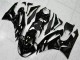 2009-2012 Glossy Black White Ninja Kawasaki ZX6R Motorcycle Fairings