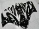 2009-2012 Glossy Black White Ninja Kawasaki ZX6R Motorcycle Fairings