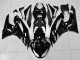 2009-2012 Glossy Black White Ninja Kawasaki ZX6R Motorcycle Fairings