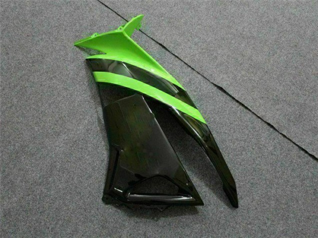 2009-2012 Green Glossy Black Elf Touch4 Bridgestone Kawasaki ZX6R Motorcycle Fairings
