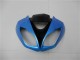 2009-2012 Light Blue Glossy Black Kawasaki ZX6R Motorcycle Fairings