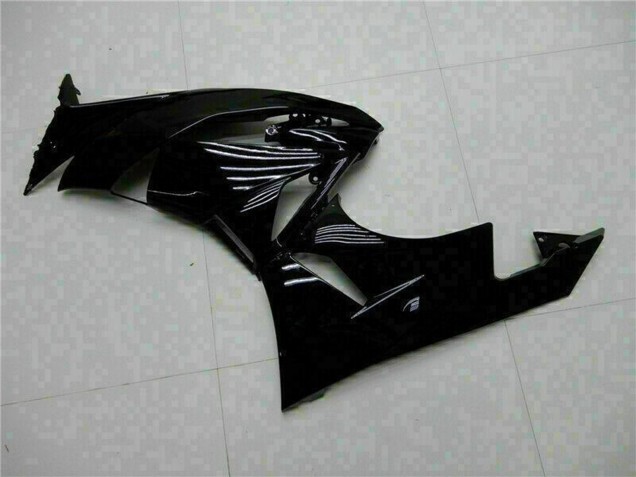2009-2012 Glossy Black Green Kawasaki ZX6R Motorcycle Fairings