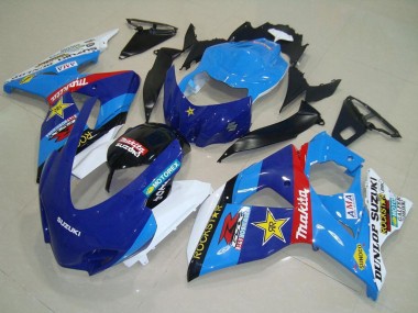 Custom 2009-2016 Blue White Red Black Rockstar Racing Suzuki GSXR 1000 Motorcycle Fairings