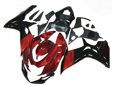 Custom 2011-2024 Red Glossy Black Suzuki GSXR 600/750 Motorcycle Fairing