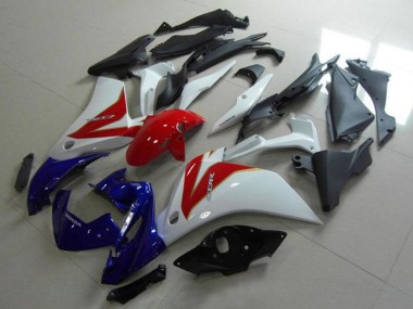 Custom 2011-2015 White Red Blue Honda CBR250RR Motorcycle Fairing