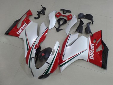 Custom 2011-2014 White Red Black Green Ducati 1199 Motorcycle Fairing Kits