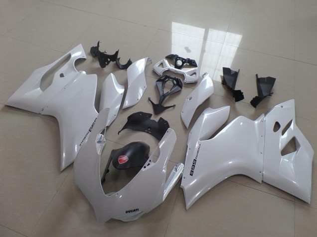 2011-2014 White Black Ducati 1199 Motorcycle Fairings