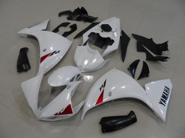 Custom 2012-2014 White Yamaha YZF R1 Motorcycle Fairings
