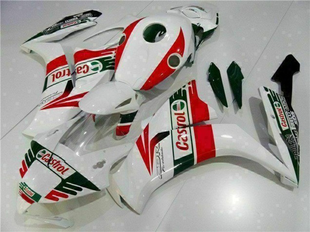 2012-2016 White Red Green Castrol Honda CBR1000RR Motorcycle Fairing