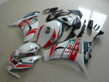 Custom 2012-2016 White Red Green Castrol 38 Honda CBR1000RR Motorcycle Fairings