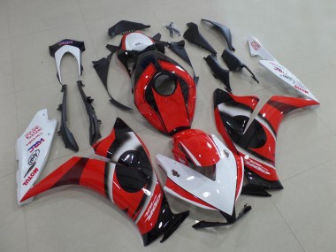 Custom 2012-2016 White Red Glossy Black Honda CBR1000RR Motorcycle Fairing