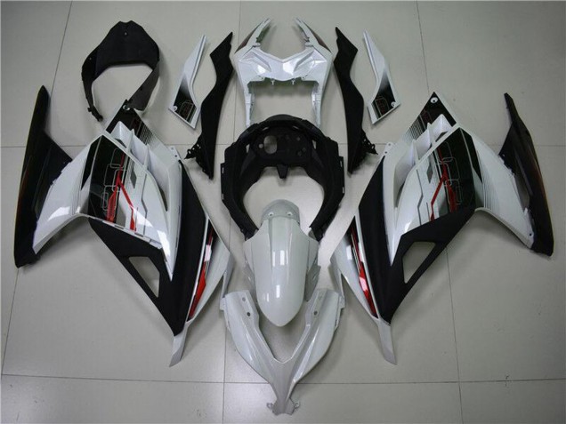 2013-2024 White Red Black Kawasaki Ninja 300 EX300R Motorcycle Fairing