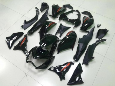 Custom 2013-2018 Glossy Black Red Silver Kawasaki Z800 Motorcycle Fairings