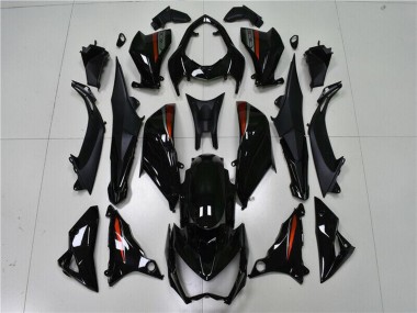 Custom 2013-2018 Glossy Black Red Silver Kawasaki Z800 Motorcycle Fairings