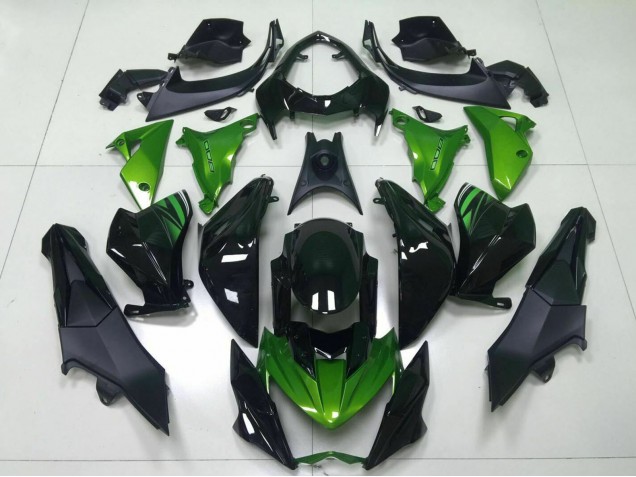 2013-2018 Green Glossy Black Kawasaki Z800 Motorcycle Fairing