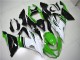 2013-2018 Green White Glossy Black Kawasaki ZX6R Motorcycle Fairings