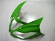 2013-2018 Green White Glossy Black Kawasaki ZX6R Motorcycle Fairings