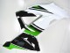 2013-2018 Green White Glossy Black Kawasaki ZX6R Motorcycle Fairings