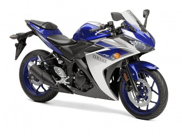 2015-2018 Silver Blue Black Yamaha YZF R3 Motorcycle Fairings