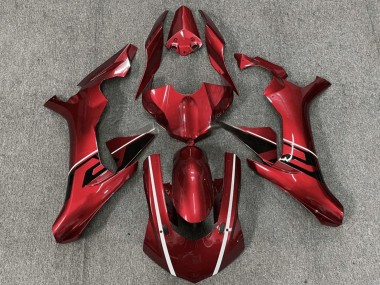 Custom 2015-2019 Red White Black Yamaha YZF R1 Motorcycle Fairings