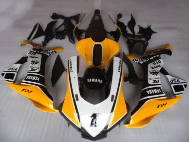 Custom 2015-2019 Orange White Black Motul YSP Yamaha YZF R1 Motorcycle Fairings