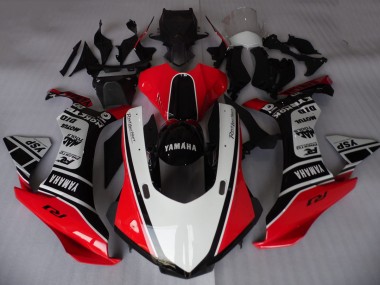 Custom 2015-2019 White Red Black Motul YSP Yamaha YZF R1 Motorcycle Fairings