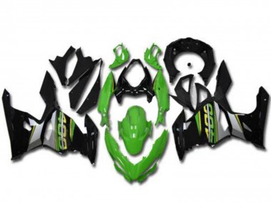 Custom 2018-2024 Green Black Grey Kawasaki EX400 Motorcycle Fairings