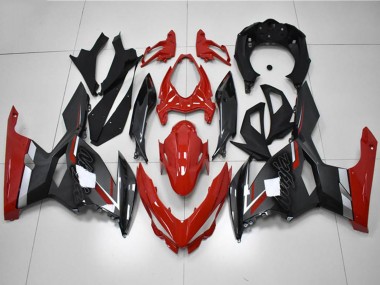 Custom 2018-2024 Red Grey Black Kawasaki EX400 Motorcycle Fairings
