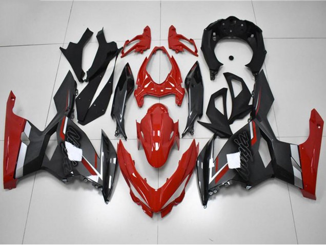 2018-2024 Red Grey Black Kawasaki EX400 Motorcycle Fairings