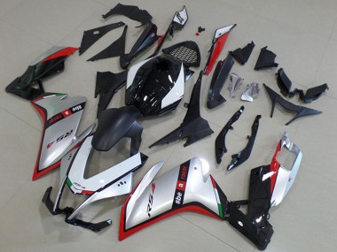Custom 2012-2018 Silver Red Glossy Black Aprilia RS4 50 125 Motorcycle Fairing