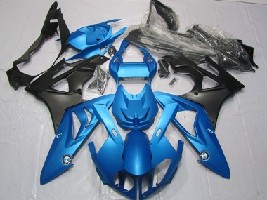 Custom 2009-2014 Blue Matte Black BMW S1000RR Motorcycle Fairings Kits
