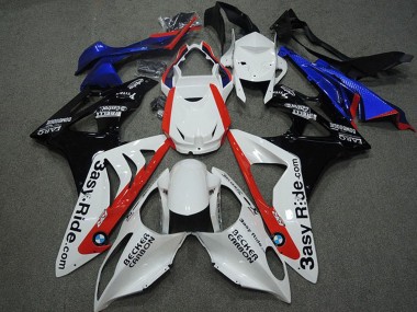 Custom 2009-2014 White Red Blue Glossy Black Becker Caabon BMW S1000RR Motorcycle Fairings
