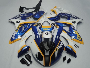 Custom 2009-2014 White Yellow Blue Matte Black GoldBet BMW S1000RR Motorcycle Fairings
