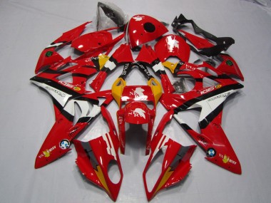 Custom 2009-2014 Red White Black BMW S1000RR Motorcycle Fairings