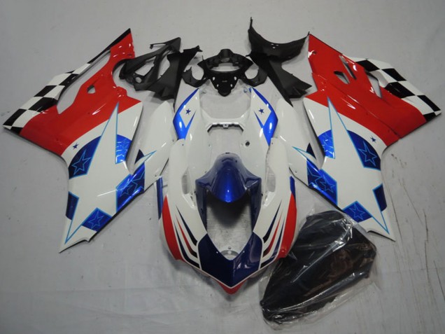 2011-2014 White Blue Red Black Ducati 1199 Motorcycle Fairings