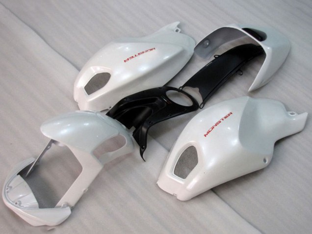 2008-2012 White Ducati Monster 696 Motorcycle Fairings