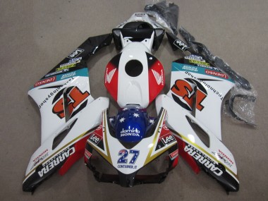 Custom 2004-2005 White Red Blue Glossy Black 27 Contrainer IT Carrera Honda CBR1000RR Motorcycle Fairings
