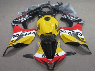 Custom 2004-2005 Yellow White Red Glossy Black Repsol Honda CBR1000RR Motorcycle Fairings