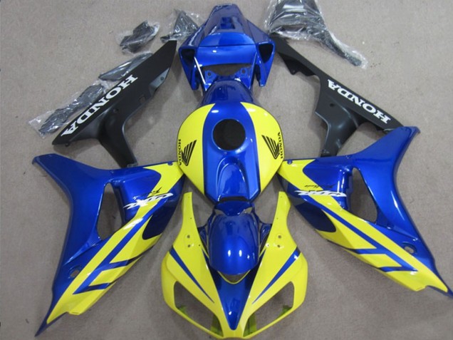 2006-2007 Blue Yellow Glossy Black Honda CBR1000RR Motorcycle Fairings