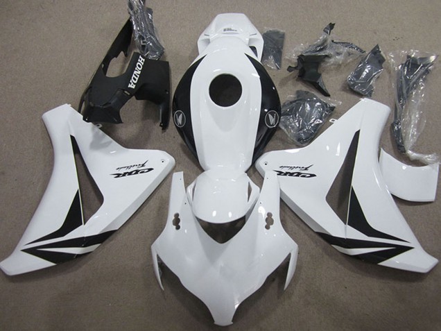 2008-2011 White Glossy Black Fireblade Honda CBR1000RR Motorcycle Fairings