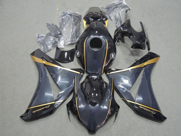 2008-2011 Dark Blue Gold Glossy Black Fireblade Honda CBR1000RR Motorcycle Fairings