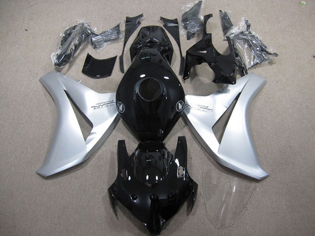 2008-2011 Silver Glossy Black Fireblade Honda CBR1000RR Motorcycle Fairings