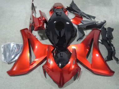 Custom 2008-2011 Red Glossy Black Honda CBR1000RR Motorcycle Fairings Kits
