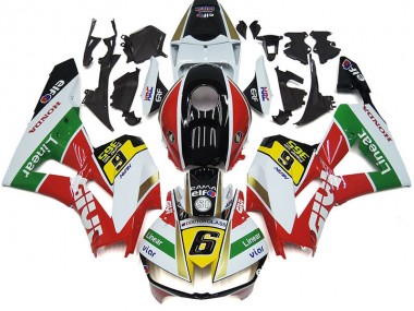 Custom 2012-2016 White Red Yellow Green Linear Viar 6 Honda CBR1000RR Motorcycle Fairings