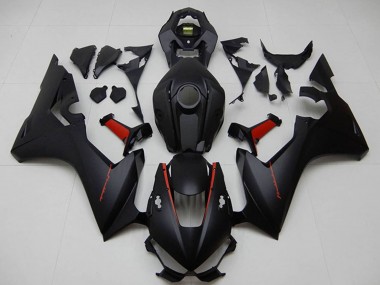 Custom 2017-2023 Matte Black Red Honda CBR1000RR Motorcycle Fairing